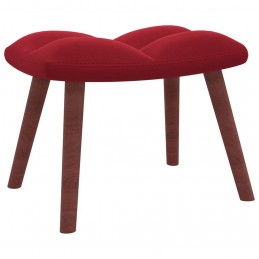 Acquista Poltrona Relax con Poggiapiedi Rosso Vino in Velluto con riferimento GHV-328067 della ditta GARDENHOME