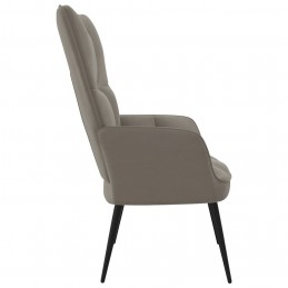 Acquista Poltrona Relax Grigio Chiaro in Velluto con riferimento GHV-328073 della ditta GARDENHOME