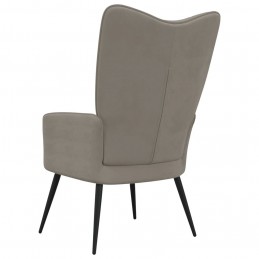 Acquista Poltrona Relax Grigio Chiaro in Velluto con riferimento GHV-328073 della ditta GARDENHOME