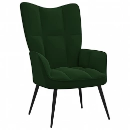 Acquista Poltrona Relax Verde Scuro in Velluto con riferimento GHV-328075 della ditta GARDENHOME
