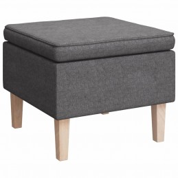 Acquista Poggiapiedi con Gambe in Legno Grigio Chiaro in Tessuto con riferimento GHV-329425 della ditta GARDENHOME
