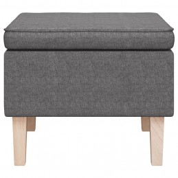 Acquista Poggiapiedi con Gambe in Legno Grigio Chiaro in Tessuto con riferimento GHV-329425 della ditta GARDENHOME