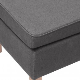 Acquista Poggiapiedi con Gambe in Legno Grigio Chiaro in Tessuto con riferimento GHV-329425 della ditta GARDENHOME