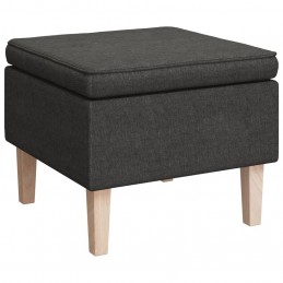 Acquista Poggiapiedi con Gambe in Legno Grigio Scuro in Tessuto con riferimento GHV-329426 della ditta GARDENHOME