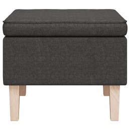 Acquista Poggiapiedi con Gambe in Legno Grigio Scuro in Tessuto con riferimento GHV-329426 della ditta GARDENHOME