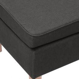 Acquista Poggiapiedi con Gambe in Legno Grigio Scuro in Tessuto con riferimento GHV-329426 della ditta GARDENHOME