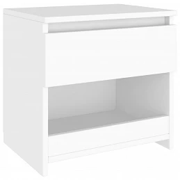 Acquista Comodino Bianco 40x30x39 cm in Legno Ingegnerizzato con riferimento GHV-803443 della ditta GARDENHOME
