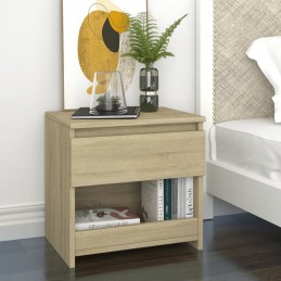 Acquista Comodino Rovere Sonoma 40x30x39 cm in Truciolato con riferimento GHV-803449 della ditta GARDENHOME