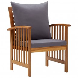 Acquista Sedie da Giardino con Cuscini 2 pz in Massello di Acacia con riferimento GHV-310258 della ditta GARDENHOME