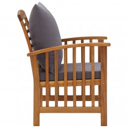 Acquista Sedie da Giardino con Cuscini 2 pz in Massello di Acacia con riferimento GHV-310258 della ditta GARDENHOME
