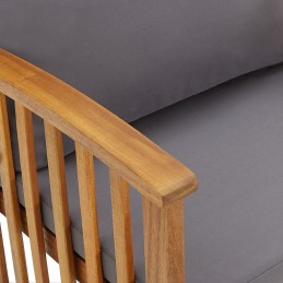 Acquista Sedie da Giardino con Cuscini 2 pz in Massello di Acacia con riferimento GHV-310258 della ditta GARDENHOME