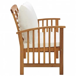 Acquista Panca da Giardino con Cuscini 119 cm in Massello Acacia con riferimento GHV-310260 della ditta GARDENHOME