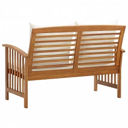 Acquista Panca da Giardino con Cuscini 119 cm in Massello Acacia con riferimento GHV-310260 della ditta GARDENHOME