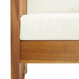 Acquista Panca da Giardino con Cuscini 119 cm in Massello Acacia con riferimento GHV-310260 della ditta GARDENHOME