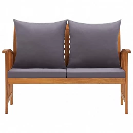 Acquista Panca da Giardino con Cuscini 119 cm in Massello Acacia con riferimento GHV-310261 della ditta GARDENHOME