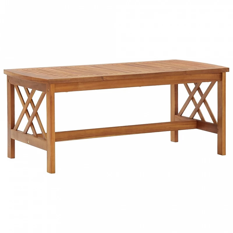 Acquista Tavolino da Caffè 102x50x43 cm in Legno Massello di Acacia con riferimento GHV-310265 della ditta GARDENHOME