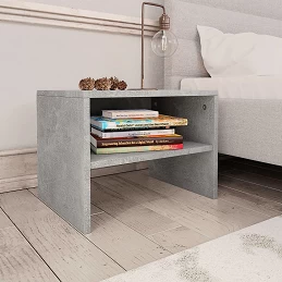 Acquista Comodino Grigio Cemento 40x30x30 cm in Truciolato con riferimento GHV-800071 della ditta GARDENHOME