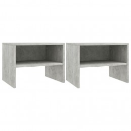 Acquista Comodini Grigio Cemento 2 pz 40x30x30 cm in Truciolato con riferimento GHV-800072 della ditta GARDENHOME