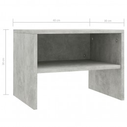 Acquista Comodini Grigio Cemento 2 pz 40x30x30 cm in Truciolato con riferimento GHV-800072 della ditta GARDENHOME