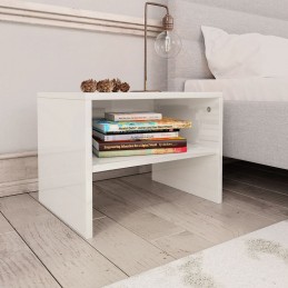 Acquista Comodini Bianco Lucido 2 pz 40x30x30 cm in Truciolato con riferimento GHV-800076 della ditta GARDENHOME