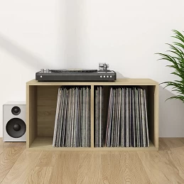 Acquista Contenitore per Vinili Rovere 71x34x36 cm in Legno Multistrato con riferimento GHV-800120 della ditta GARDENHOME