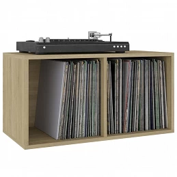 Acquista Contenitore per Vinili Rovere 71x34x36 cm in Legno Multistrato con riferimento GHV-800120 della ditta GARDENHOME