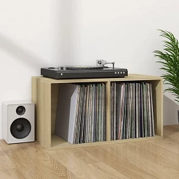 Acquista Contenitore per Vinili Rovere 71x34x36 cm in Legno Multistrato con riferimento GHV-800120 della ditta GARDENHOME
