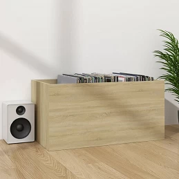 Acquista Contenitore per Vinili Rovere 71x34x36 cm in Legno Multistrato con riferimento GHV-800120 della ditta GARDENHOME