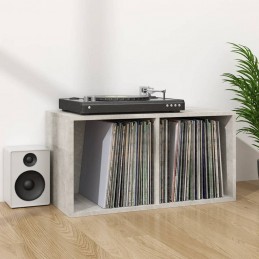 Acquista Contenitore per Vinili Grigio Cemento 71x34x36cm in Multistrato con riferimento GHV-800121 della ditta GARDENHOME