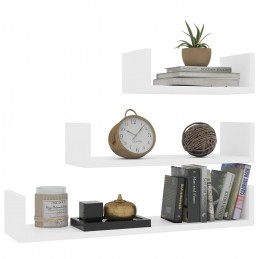 Acquista Mensole a Muro 3 pz Bianco in Legno Multistrato con riferimento GHV-800198 della ditta GARDENHOME