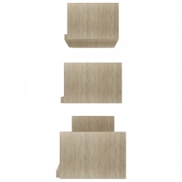 Acquista Mensole a Muro 3 pz Rovere Sonoma in Truciolato con riferimento GHV-800201 della ditta GARDENHOME