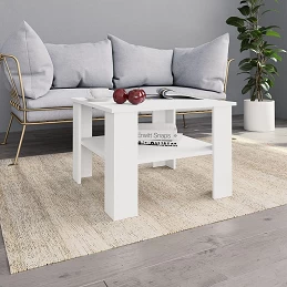 Acquista Tavolino da Salotto Bianco 60x60x42 cm in Legno Multistrato con riferimento GHV-800207 della ditta GARDENHOME