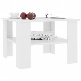 Acquista Tavolino da Salotto Bianco 60x60x42 cm in Legno Multistrato con riferimento GHV-800207 della ditta GARDENHOME