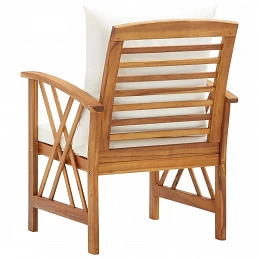 Acquista Sedie da Giardino con Cuscini 2 pz in Massello di Acacia con riferimento GHV-310267 della ditta GARDENHOME