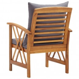 Acquista Sedie da Giardino con Cuscini 2 pz in Massello di Acacia con riferimento GHV-310268 della ditta GARDENHOME
