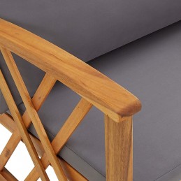 Acquista Sedie da Giardino con Cuscini 2 pz in Massello di Acacia con riferimento GHV-310268 della ditta GARDENHOME