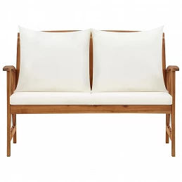 Acquista Panca da Giardino con Cuscini 119 cm in Massello Acacia con riferimento GHV-310270 della ditta GARDENHOME