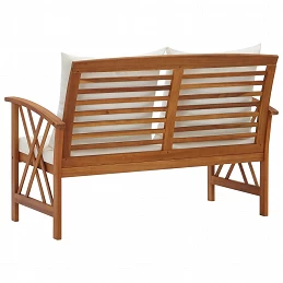 Acquista Panca da Giardino con Cuscini 119 cm in Massello Acacia con riferimento GHV-310270 della ditta GARDENHOME