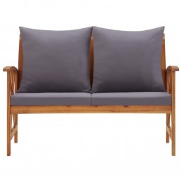 Acquista Panca da Giardino con Cuscini 119 cm in Massello Acacia con riferimento GHV-310271 della ditta GARDENHOME