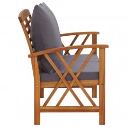 Acquista Panca da Giardino con Cuscini 119 cm in Massello Acacia con riferimento GHV-310271 della ditta GARDENHOME