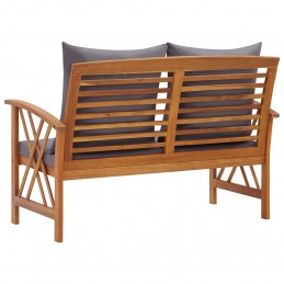 Acquista Panca da Giardino con Cuscini 119 cm in Massello Acacia con riferimento GHV-310271 della ditta GARDENHOME