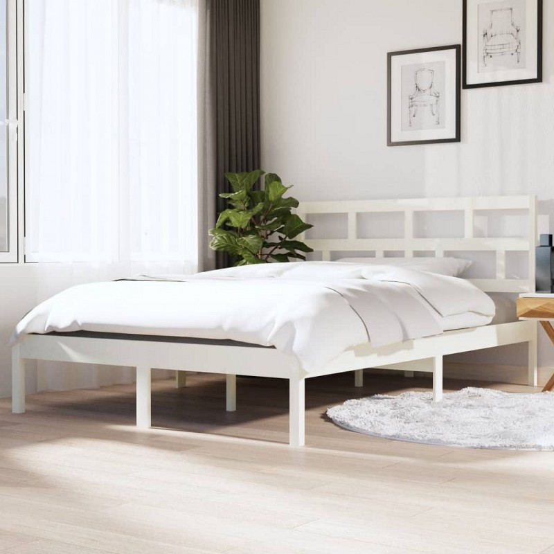 Acquista Giroletto Bianco in Legno Massello di Pino 140x190 cm con riferimento GHV-3101199 della ditta GARDENHOME