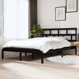 Acquista Giroletto Nero in Legno Massello di Pino 140x190 cm con riferimento GHV-3101202 della ditta GARDENHOME