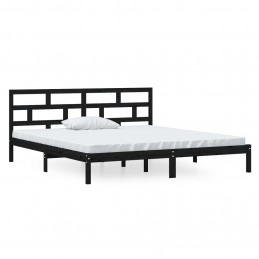 Acquista Giroletto Nero in Legno Massello di Pino 140x190 cm con riferimento GHV-3101202 della ditta GARDENHOME