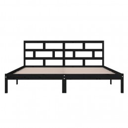 Acquista Giroletto Nero in Legno Massello di Pino 140x190 cm con riferimento GHV-3101202 della ditta GARDENHOME