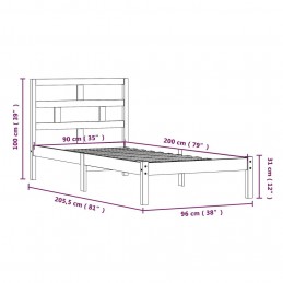 Acquista Giroletto in Legno Massello di Pino 90x200 cm con riferimento GHV-3101203 della ditta GARDENHOME