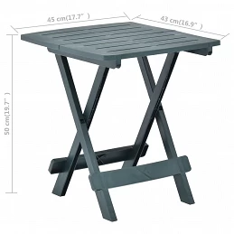 Acquista Tavolo da Giardino Pieghevole Verde 45x43x50 cm in Plastica con riferimento GHV-48809 della ditta GARDENHOME