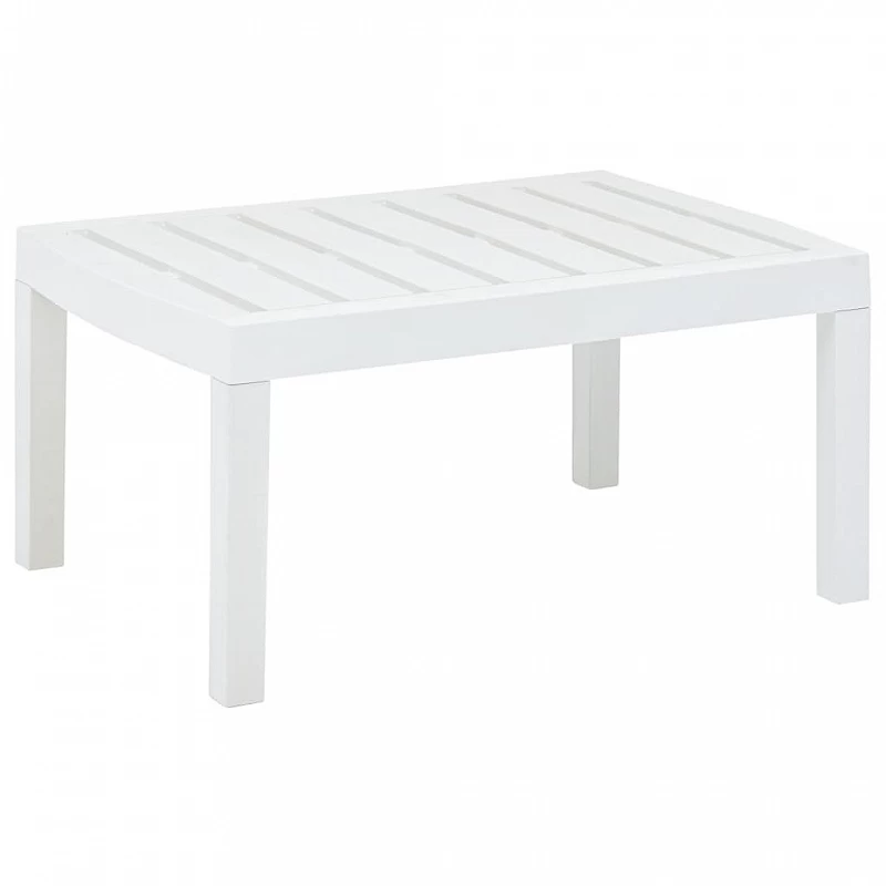Acquista Tavolo da Giardino Bianco 78x55x38 cm in Plastica con riferimento GHV-48814 della ditta GARDENHOME