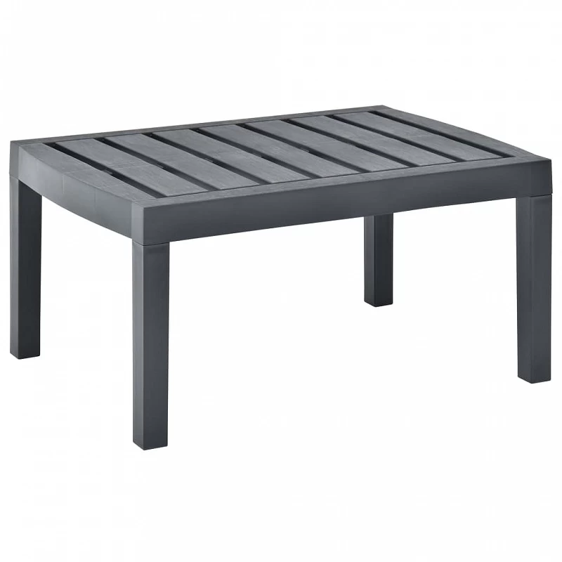Acquista Tavolo da Giardino Antracite 78x55x38 cm in Plastica con riferimento GHV-48815 della ditta GARDENHOME