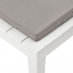 Acquista Sedia a Sdraio da Giardino con Cuscino in Plastica Bianca con riferimento GHV-48825 della ditta GARDENHOME